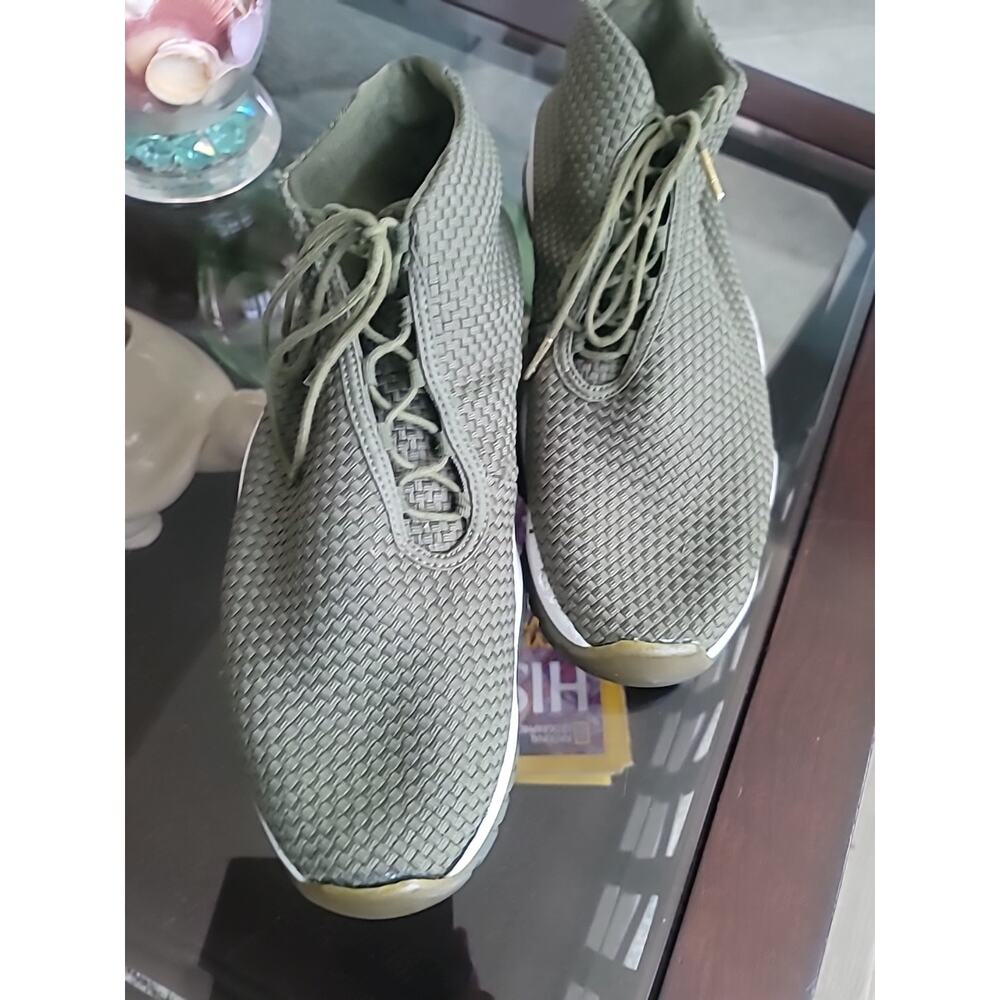 Air Jordan Mens Future Low Iguana Green Sz 15 Metallic Gold Basketball Shoe Nike
